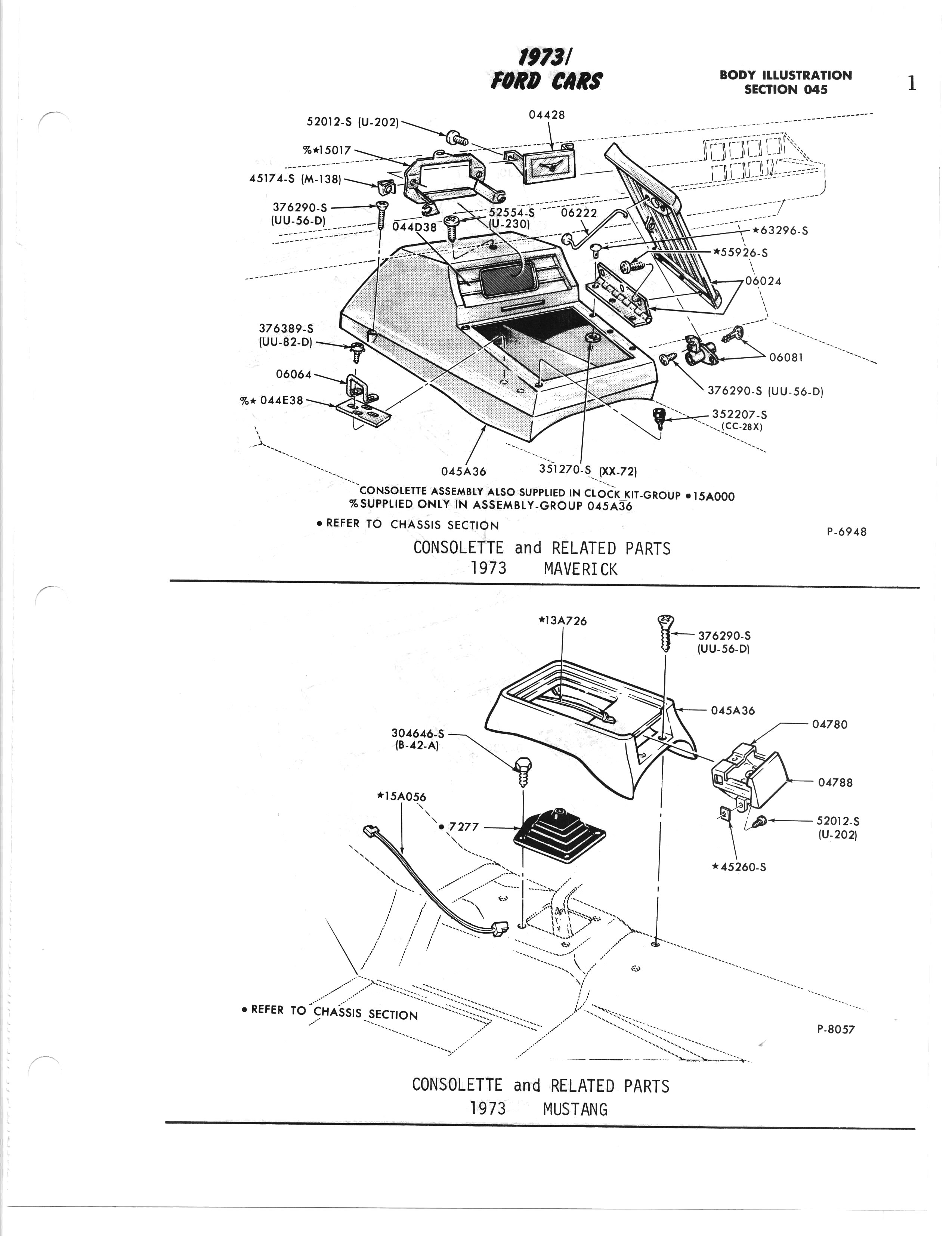 1973 Ford Parts Illustrations - Section 000 / Ford1973V2pix0556.jpg